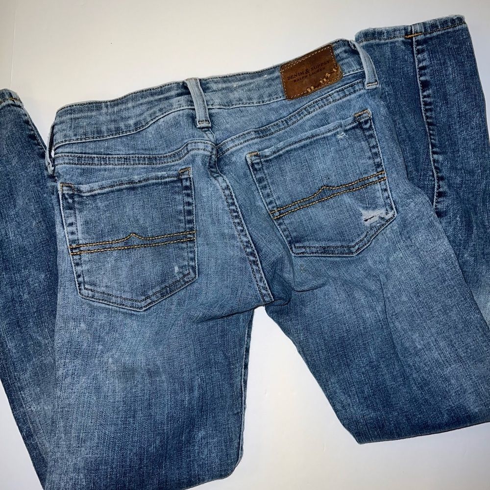Denim & Supply Ralph Lauren Crop Skinny Ripped Jeans - Picture 5 of 9